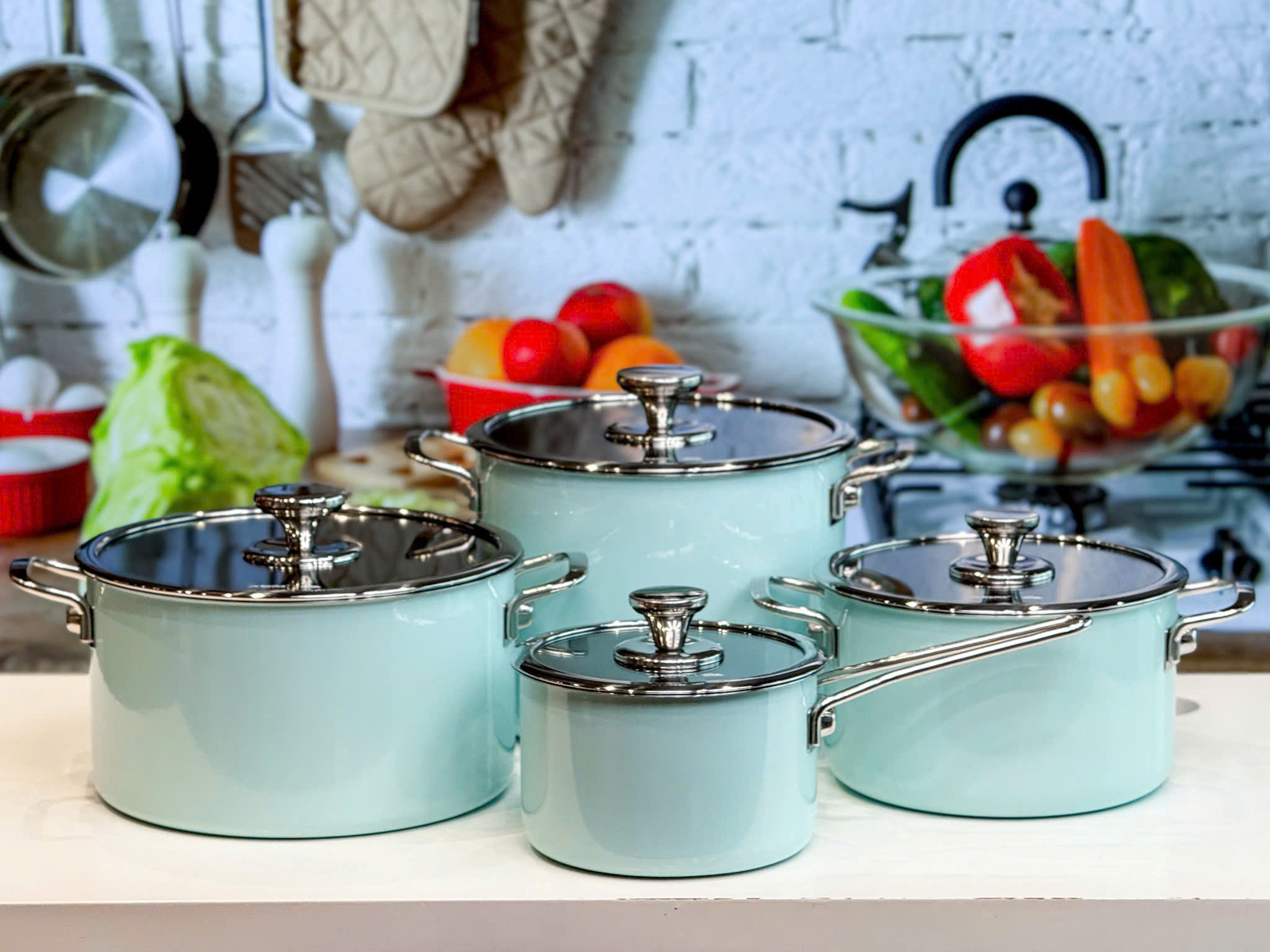 Bộ nồi SYDNEY màu xanh ngọc, hiệu SO.HOME