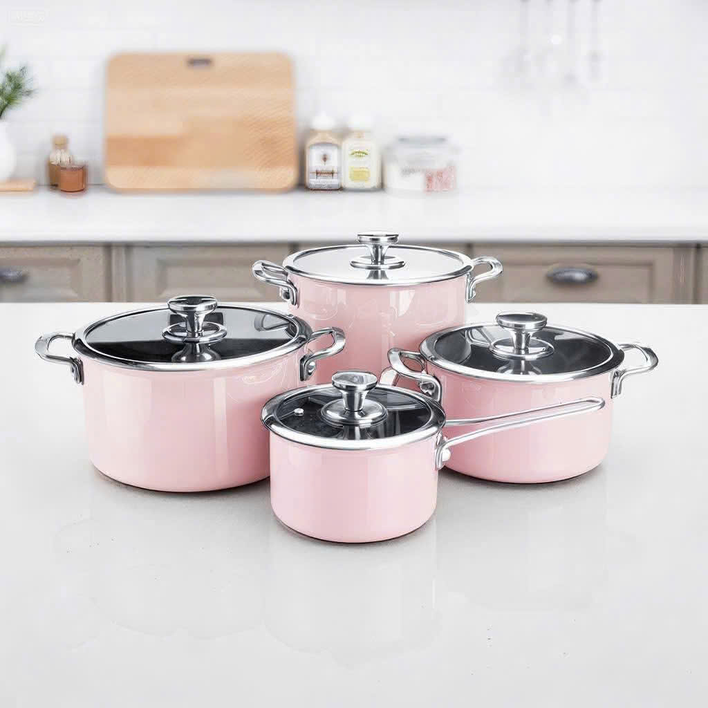Bộ nồi SYDNEY màu Hồng, hiệu SO.HOME